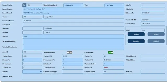 Project specification
